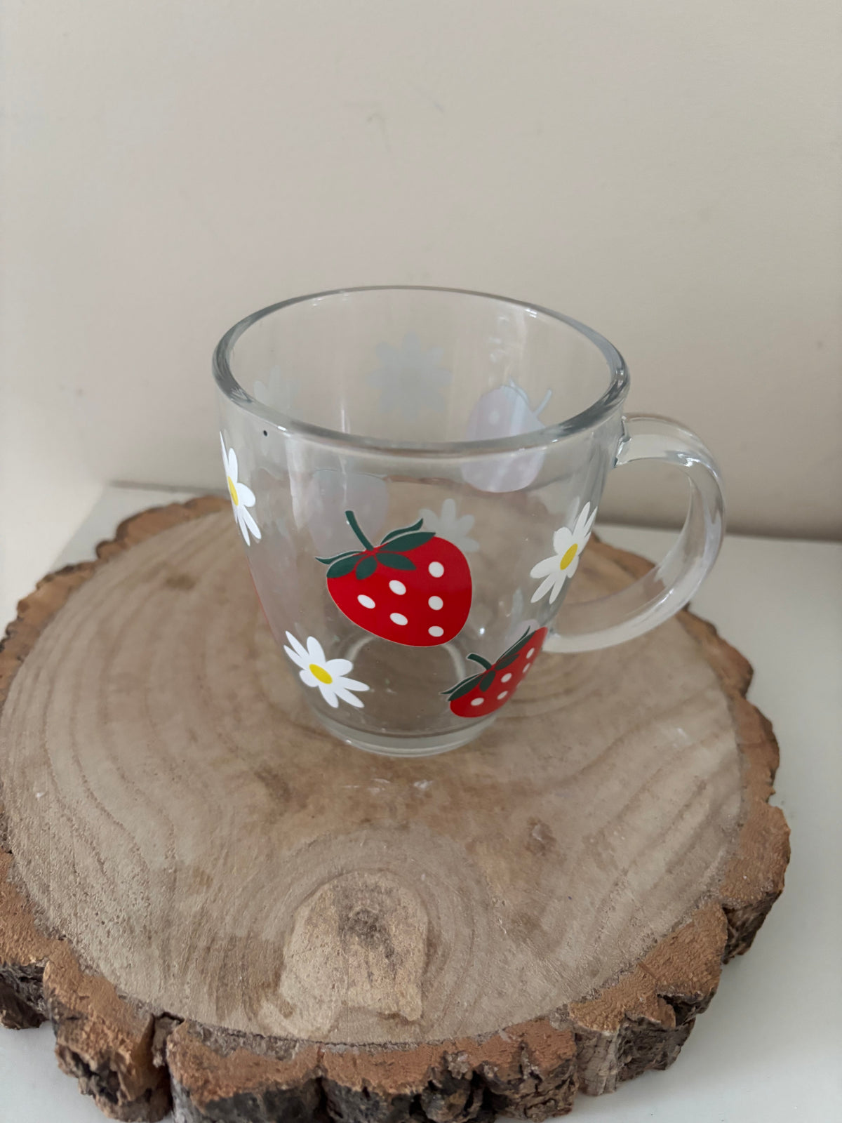 Beautiful strawberry cup hand made