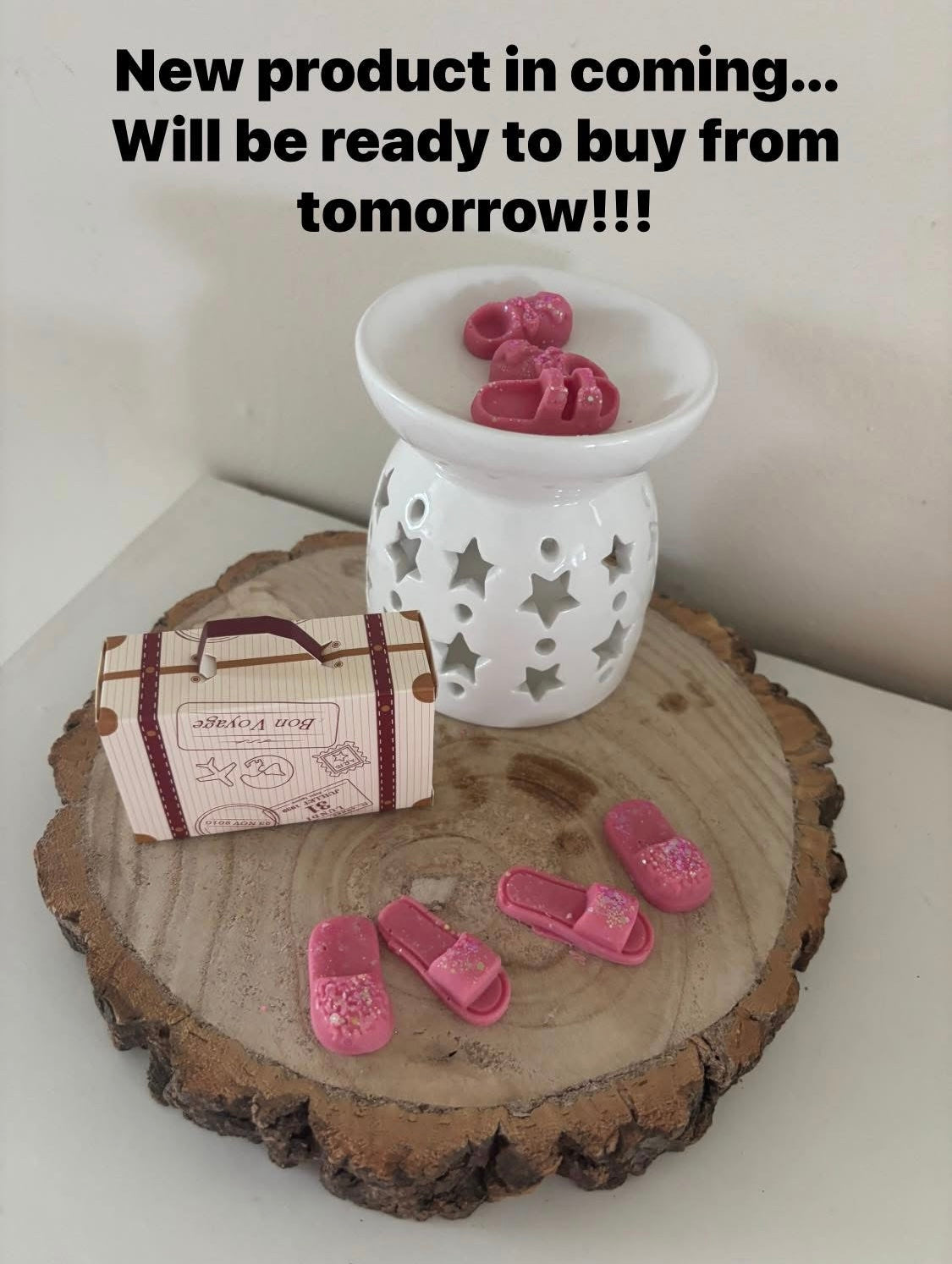 Summer Flip Flops Suitcase Scented Wax Melts — Holiday Home Fragrance UK