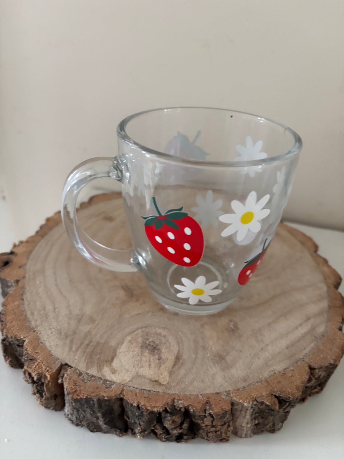 Beautiful strawberry cup hand made